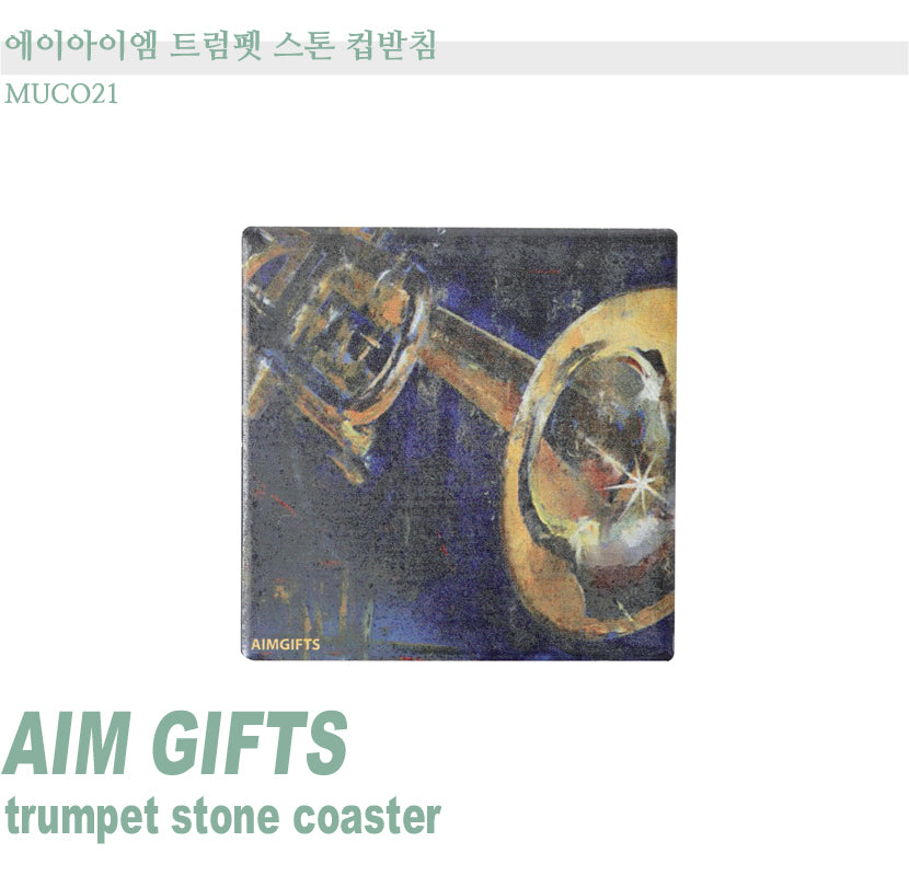 AIM Trumpet Stone Coaster MUCO21