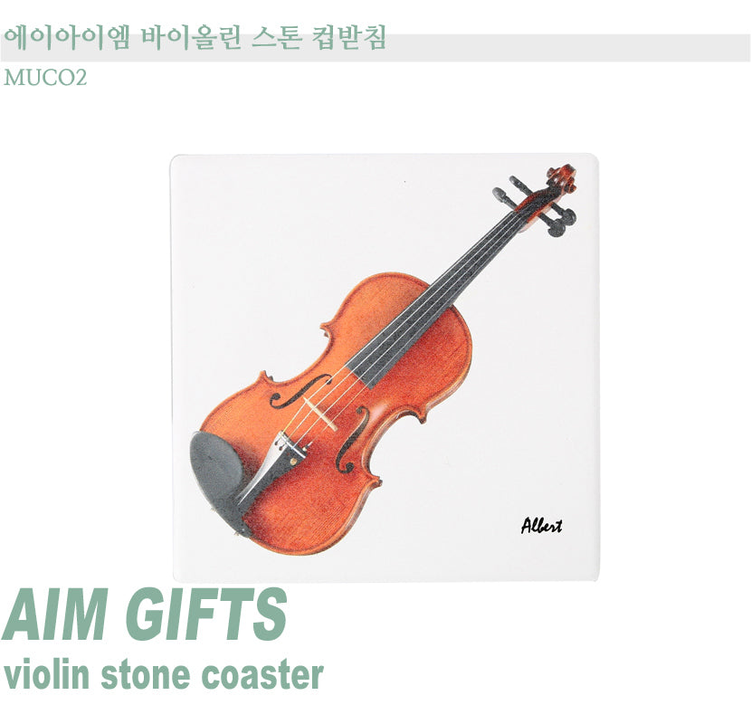 AIM Violin Stone Coaster MUCO2