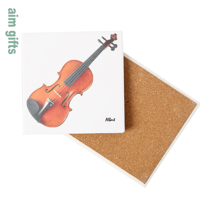AIM Violin Stone Coaster MUCO2