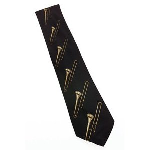 Aimgifts Fashion Trombone Tie Black 6377