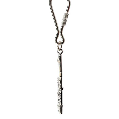 Aimgifts K61A Flute Silver Keychain K61A