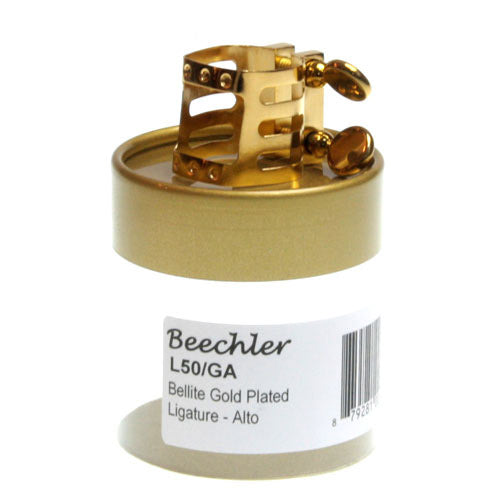 Beechler Bellite Gold Plated Saxophone Ligature L50/G