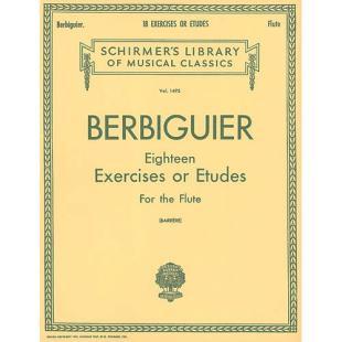 Berbiguier Eighteen Exercises or Etudes - Flute 50259650