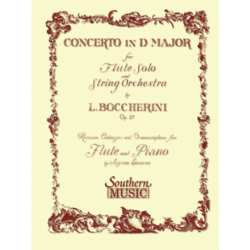 Boccherini Concerto in D Major, Op. 27 for flute and piano 3773818