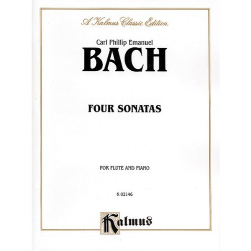 C. P. E. Bach Four Sonatas for Flute and Piano 00-K02146