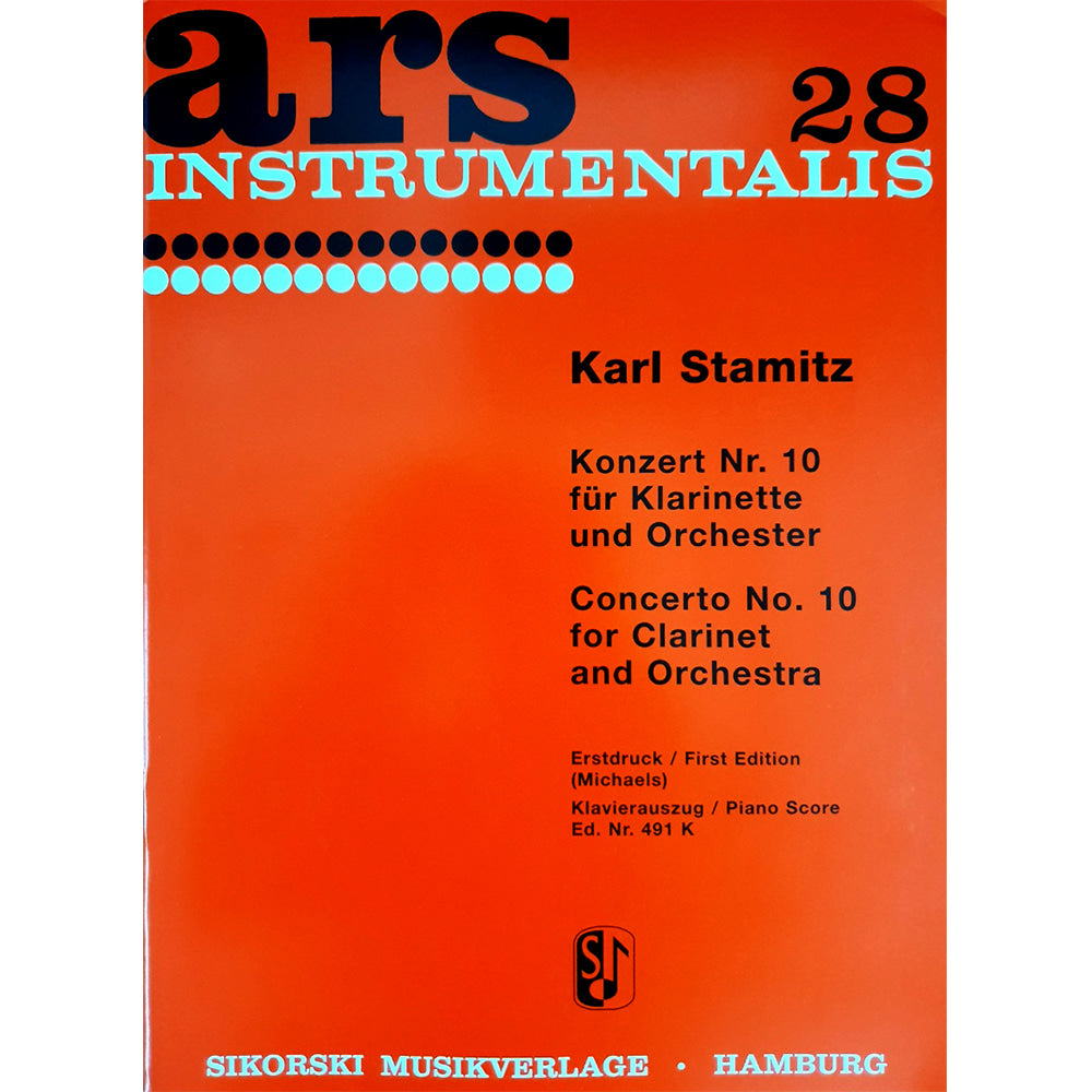 Carl Stamitz concerto No. 10 for Clarinet/Piano 50149080