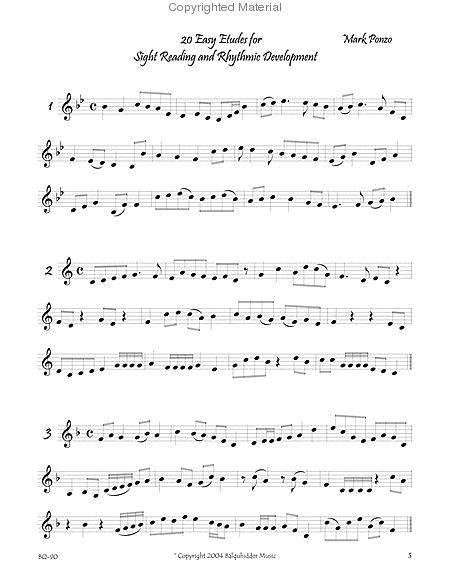 Complete Sight Reading Etude Collection for Trumpet By Mark Ponzo 132 etudes