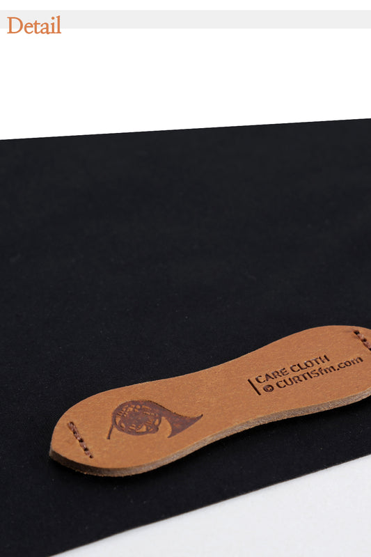 Curtis Leather Label Microfiber Polishing Cloth - French Horn PC3H
