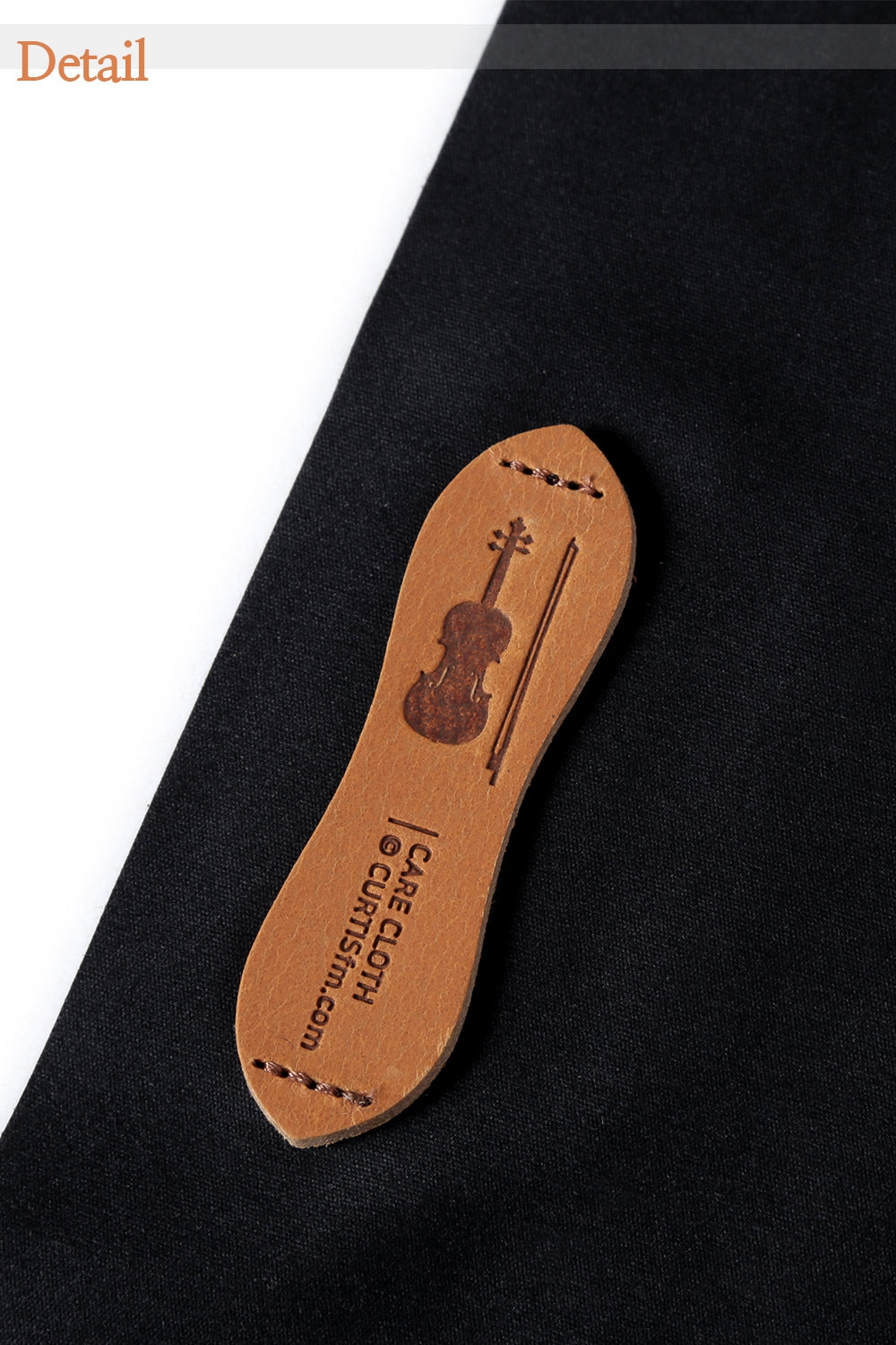 Curtis Leather Label Microfiber Polishing Cloth - Violin PC3V