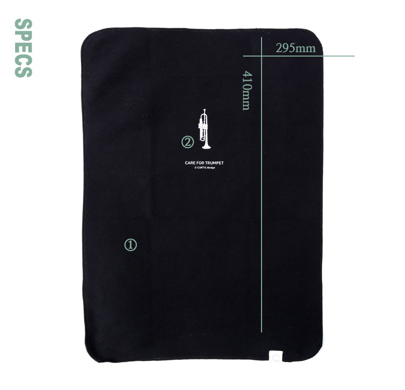 Curtis Premier Microfiber Polishing Cloth - Trumpet PC2T