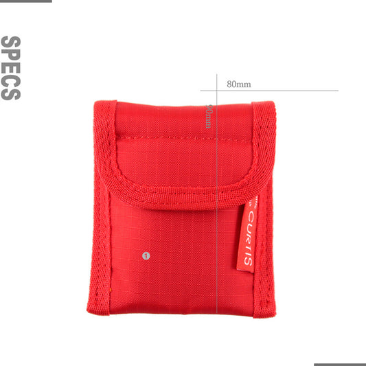 Curtis Ripstop French Horn Mouthpiece Double Pouch HMP1D - Black, Red