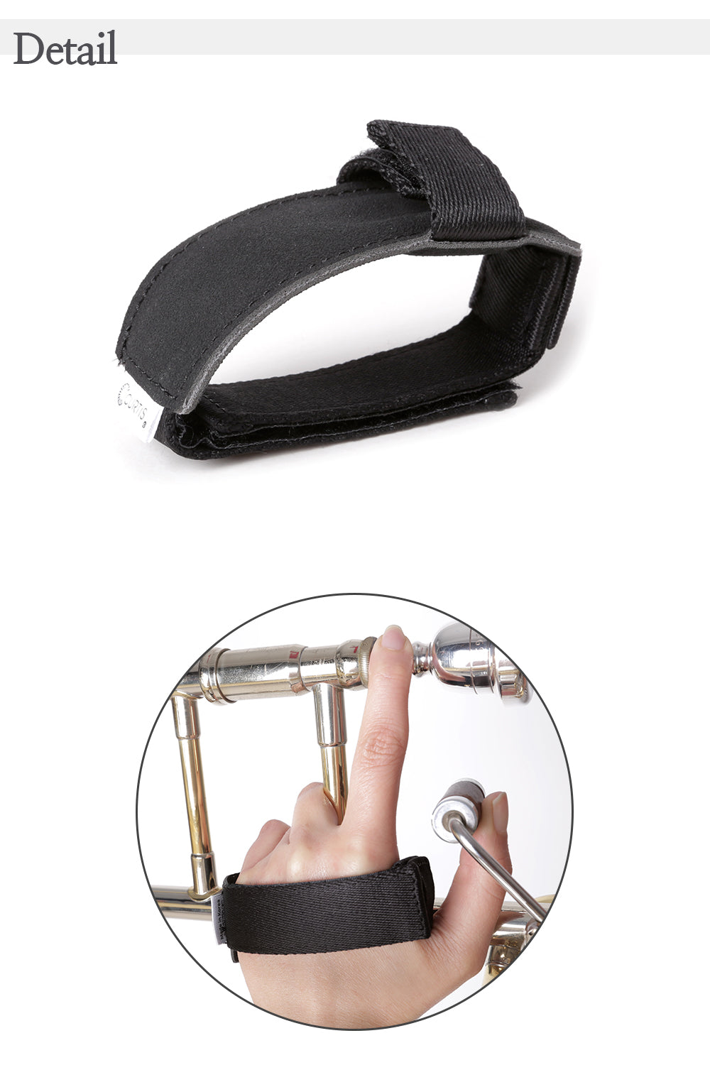 Curtis Trombone Hand Strap ( Eco Buckskin)