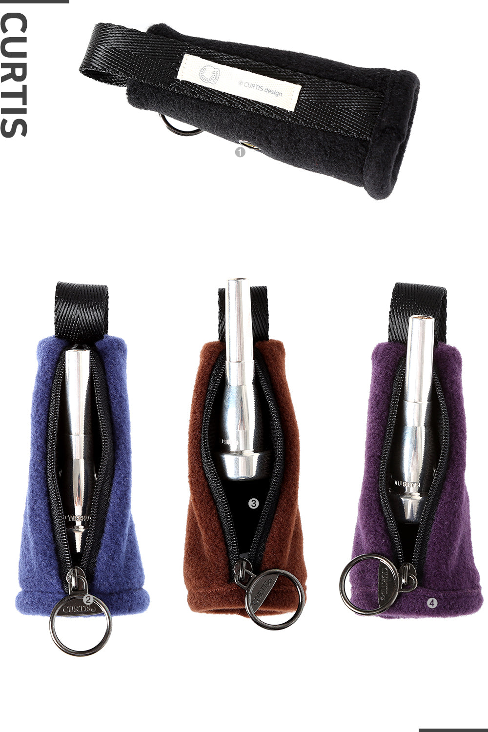 Curtis Trumpet Mouthpiece Pouch - Connected Type