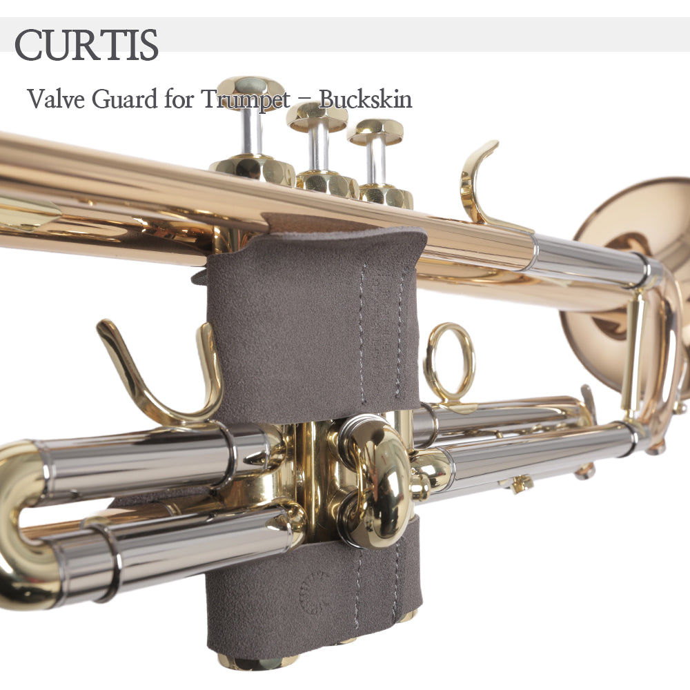 Curtis Trumpet Valve Guard - Flap Style Buckskin