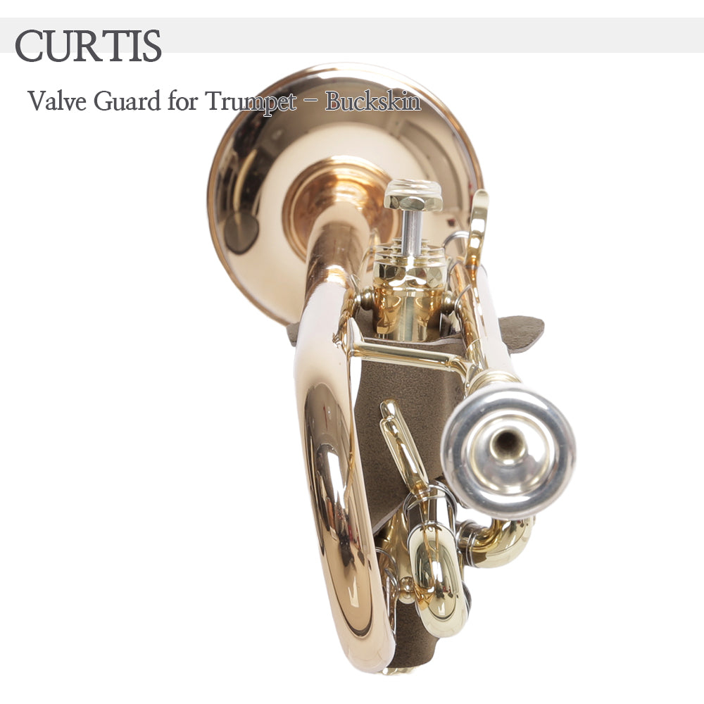 Curtis Trumpet Valve Guard - Flap Style Buckskin