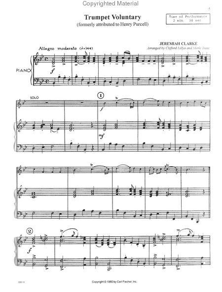 Festival Performance Solos Trumpet Volumes 1 & 2 (Piano Accompaniment)