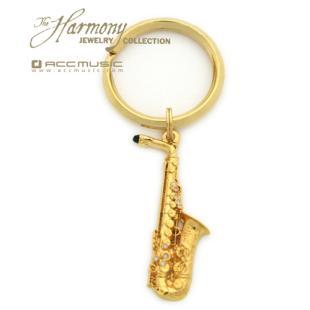 Harmony Alto Saxophone Gold Keychain FPK566G