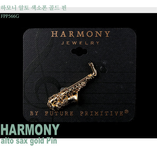 Harmony Alto Saxophone Gold Pin FPP566G