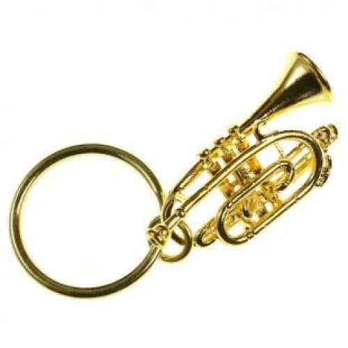 Harmony Cornet Gold Keychain FPK604G