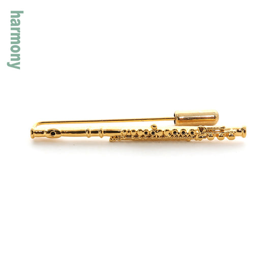 Harmony Flute Gold Pin FPP546G