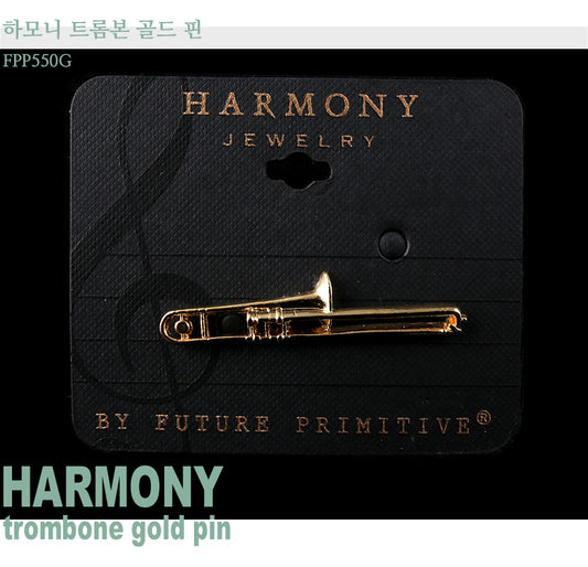Harmony Trombone Gold Pin FPP550G