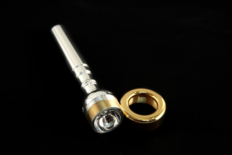 JK(Josef Klier) Custom Trumpet Mouthpiece - Rim Gold, Exclusive Bottom