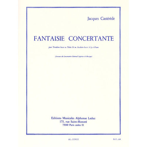 Jacques Casterede - Fantaisie Concertante (Tuba or Bass Trombone/Piano) AL22922