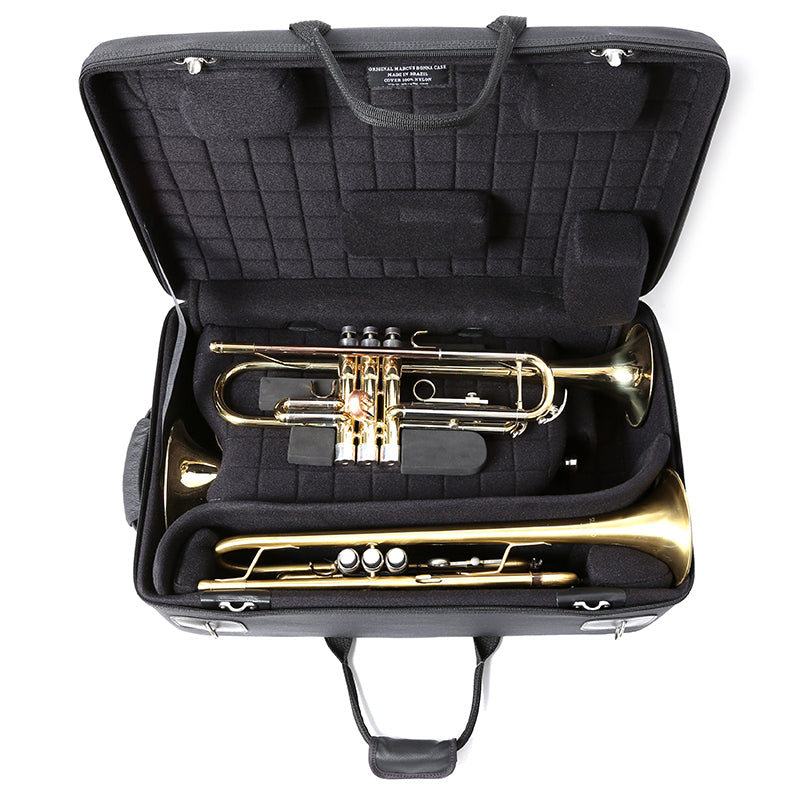 Marcus Bonna 2 Trumpets and Flugel Case