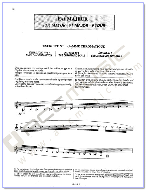 Maurice Andre Exercices Journaliers For trumpet