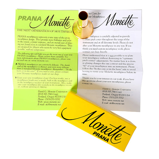 Monette Resonance Bb Trumpet Mouthpiece / PRANA