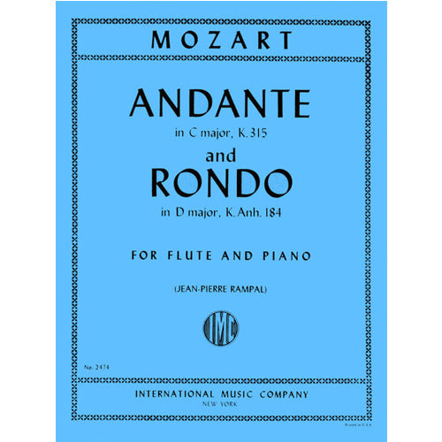 Mozart Andante in C major, K. 315 & Rondo in D major K. Anh. 184 IMC2474