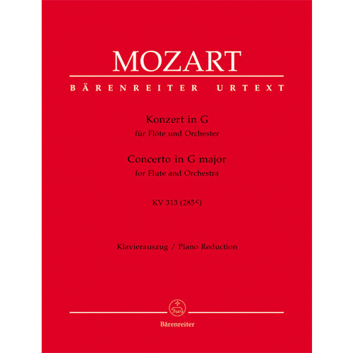 Mozart Concerto in G Major for Flute and Piano KV 313 (285c) BA4854-90