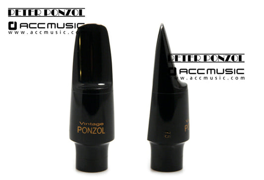 Peter Ponzol Vintage Hard Rubber Soprano Saxophone Mouthpiece