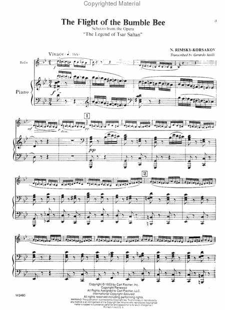 The Flight of the Bumble Bee for Trumpet/Cornet