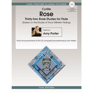 Rose - Thirty-two Rose Etudes for Flute (w/CD) WF119