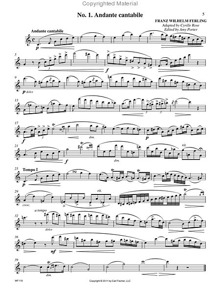 Rose - Thirty-two Rose Etudes for Flute (w/CD) WF119