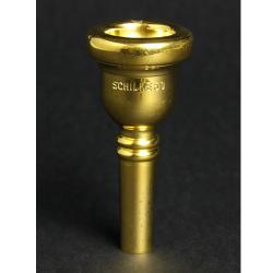 Schilke 4540B Silver Plated Trombone Mouthpiece - Large Shank Professional Brass Instrument