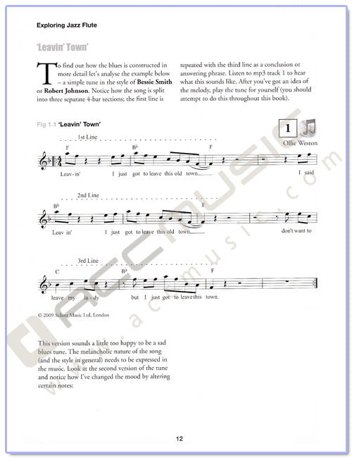 Exploring Jazz Flute (With CD) By Ollie Weston ED13138