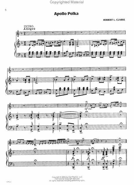 The Herbert L. Clarke Collection for Solo Cornet , Trumpet and Piano