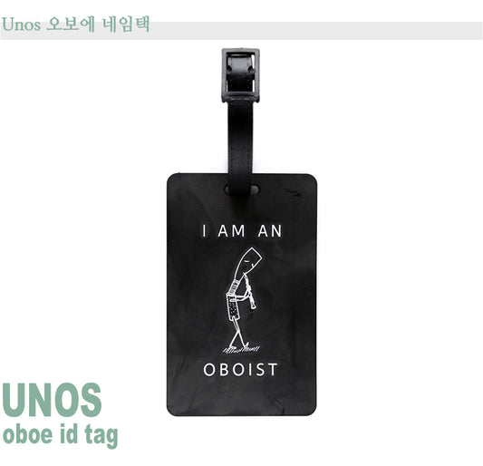 Unos Oboe ID Tag - Black