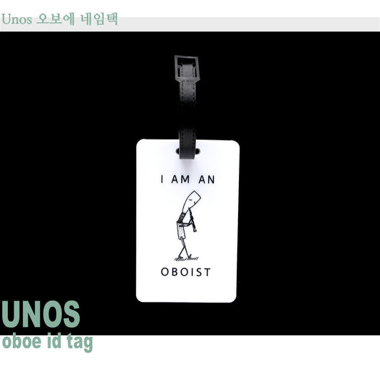 Unos Oboe ID Tag - White
