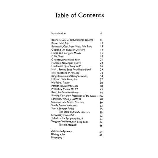 Wind Band Excerpts for Trumpet and Cornet