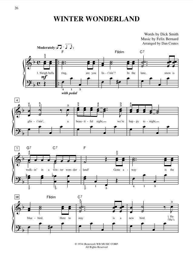 10 for 10 Sheet Music Christmas - Easy Piano [33221]