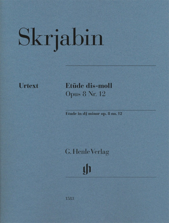 ALEXANDER SCRIABIN Etude d sharp minor op. 8 no. 12 [HN1583]