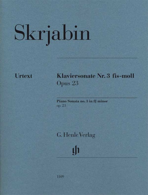 ALEXANDER SCRIABIN Piano Sonata no. 3 f sharp minor op. 23 [HN1109]