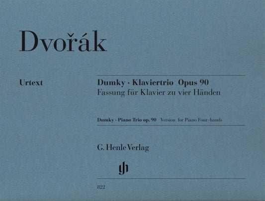 ANTONÍN DVORÁK Dumky · Piano Trio op. 90, Version for Piano Four-hands [HN822]
