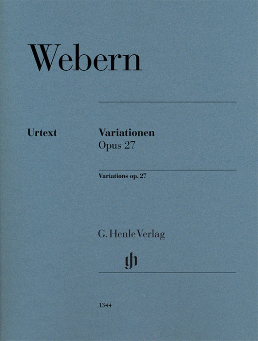 ANTON WEBERN Variations op. 27 [HN1344]
