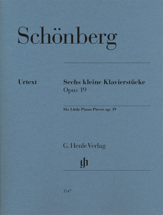 ARNOLD SCHÖNBERG Six Little Piano Pieces op. 19 [HN1547]