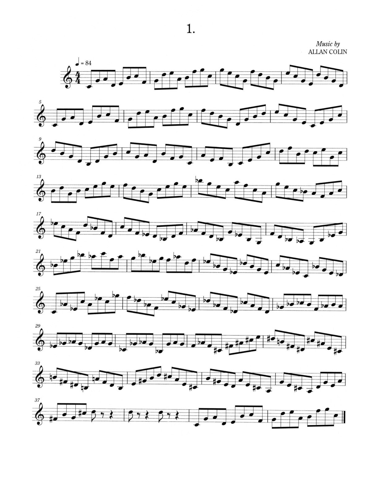 Allan Colin Mid Range Trumpet Etudes for Sight Reading [ASC15]