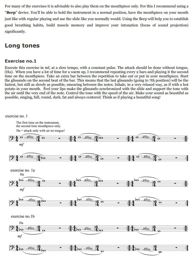 Ben van Dijk Ben's Basics for bass/tenor trombone + F attachment [CC3644]